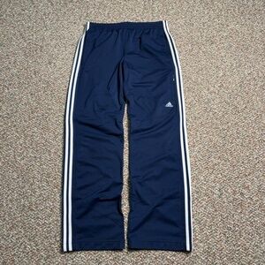 Y2K adidas track pants navy blue baggy streetwear men’s large